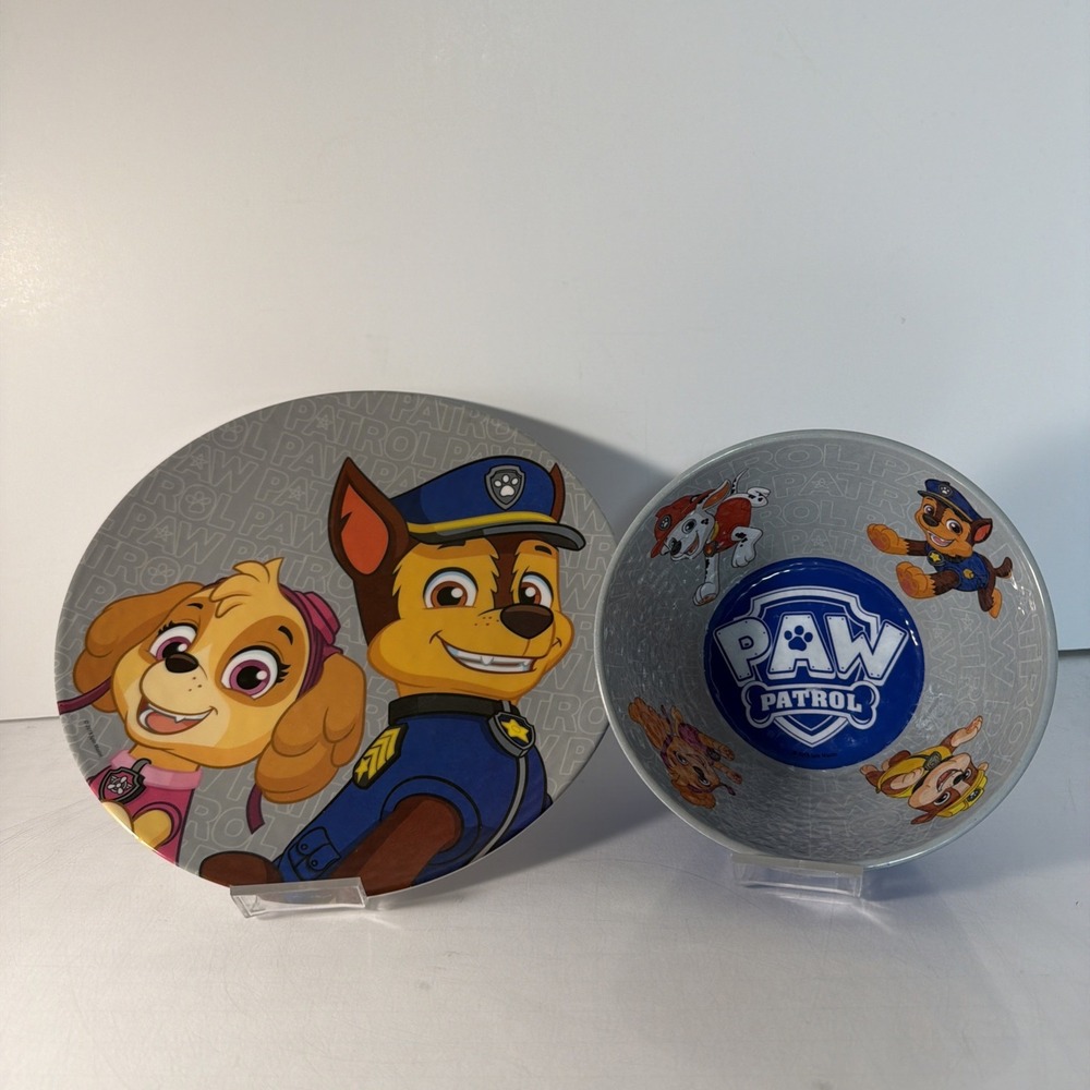 Paw Patrol Kids Plate and Bowl Set